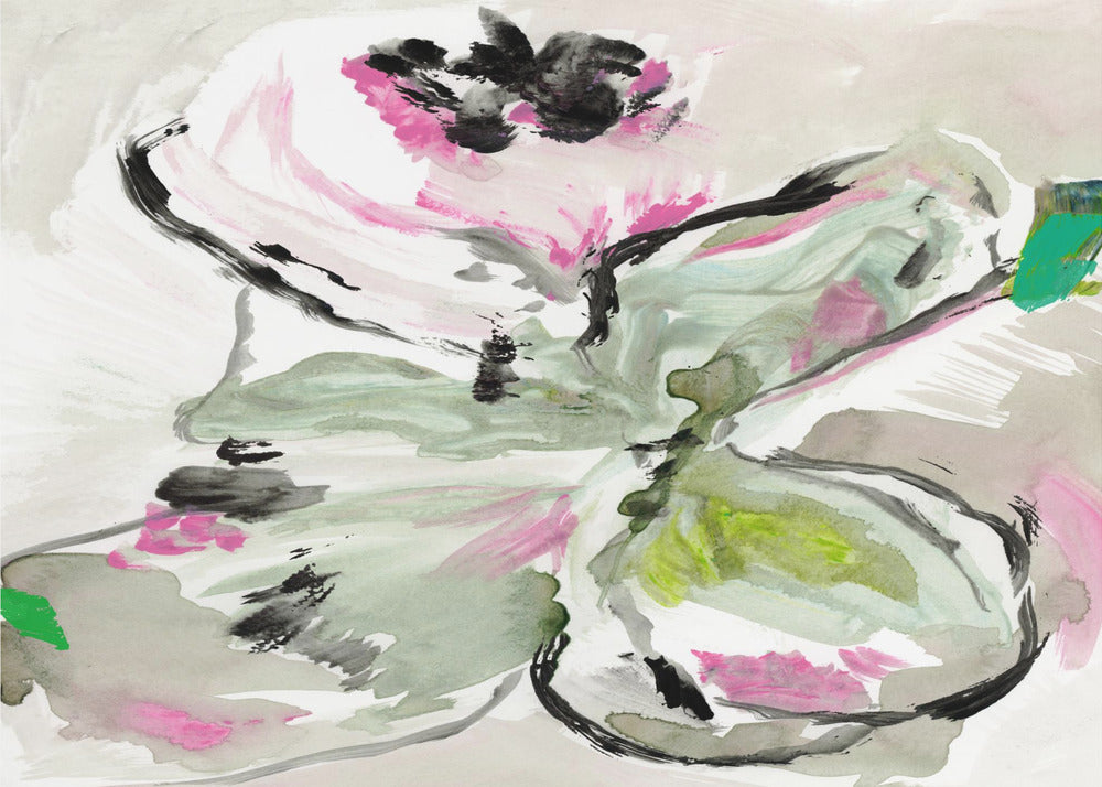 Abstract Purple Violet Pink Hues Floral 1 | Poster