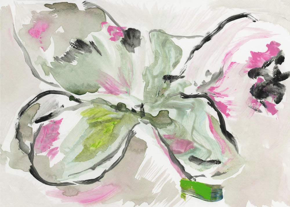 Abstract Purple Violet Pink Hues Floral 2 | Poster