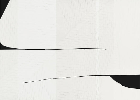 Black Stroke and White Woven Art 3 | Poster