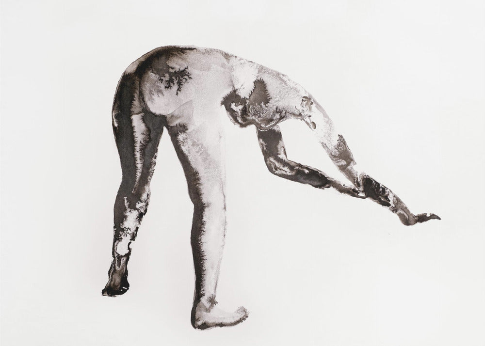 Ink Study No. 4 (gebückt) | Canvas