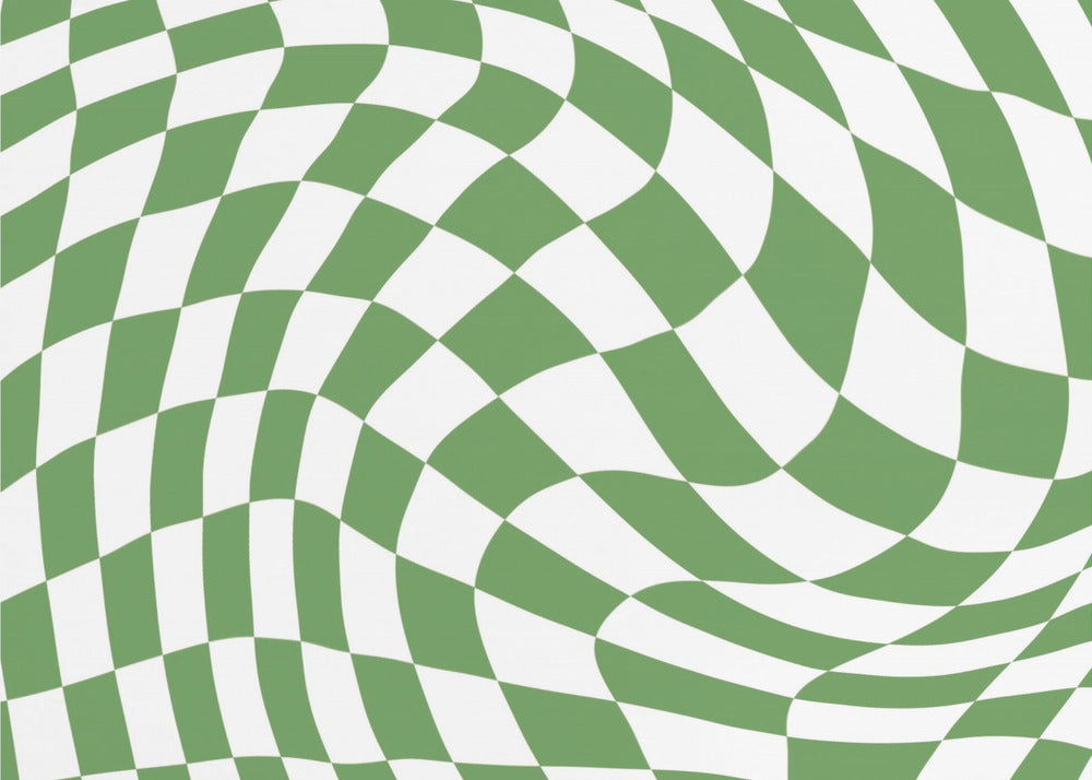 Green Checkerboard | Canvas