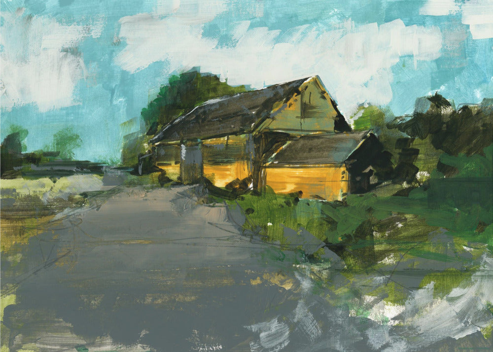 Country Barn Landscape 1 | Poster
