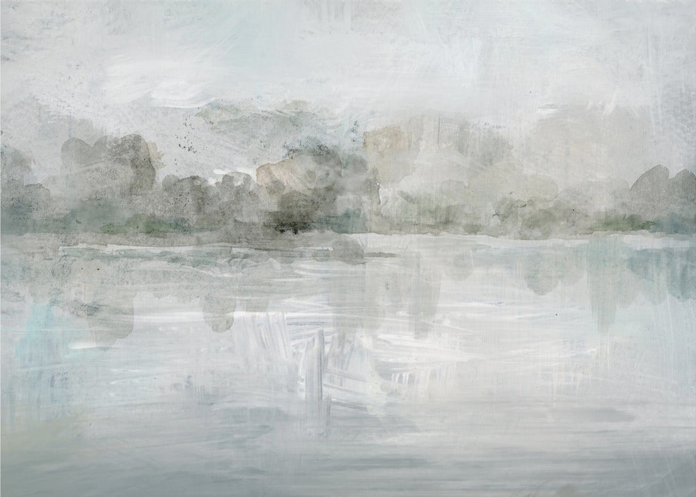 A Tranquil Misty Lake | Wallpaper