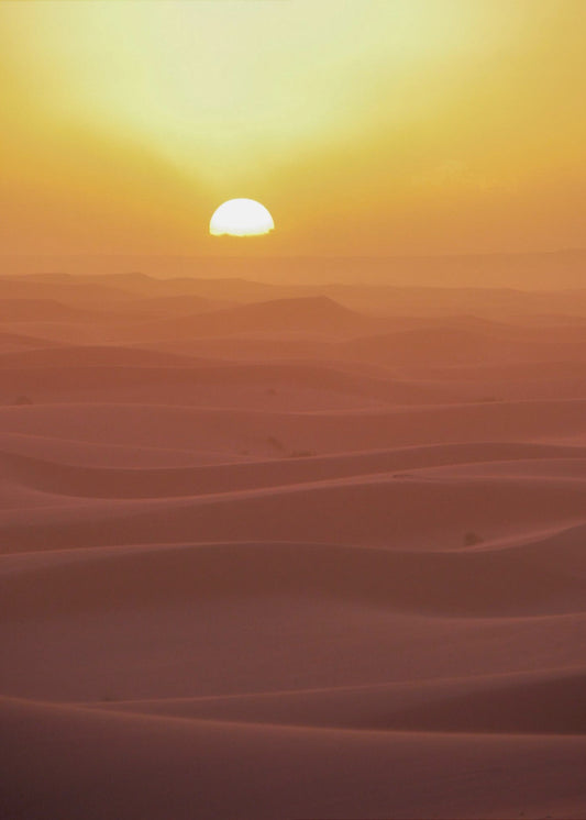 Sunset over Dunes | Canvas