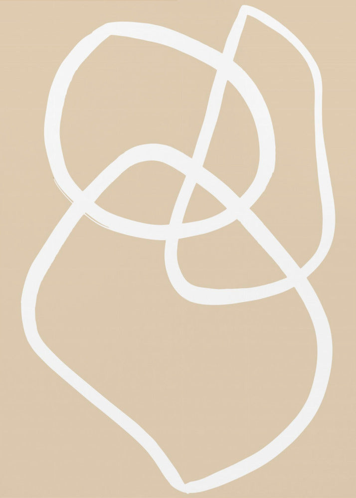 Beige Lines 03 | Canvas