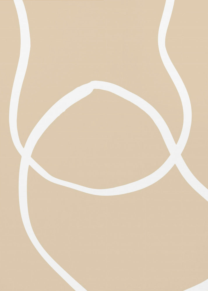Beige Lines 04 | Canvas