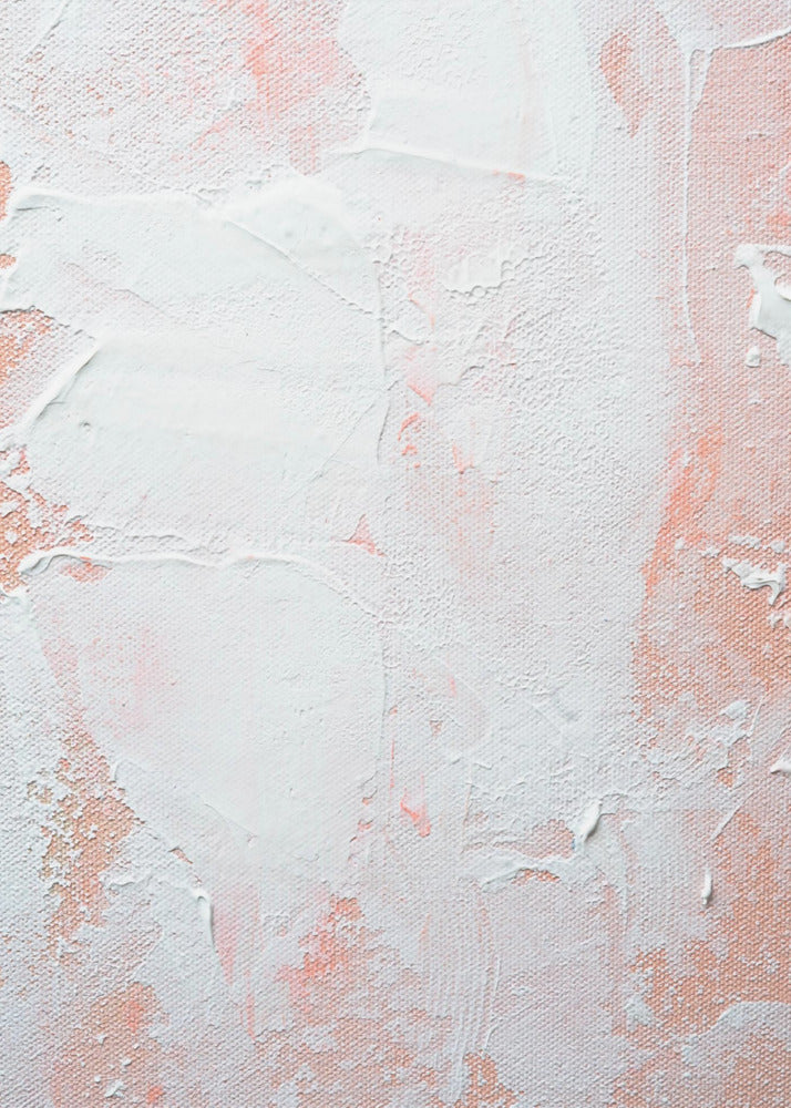 Minimalist Design With Peach And White Tones | Poster