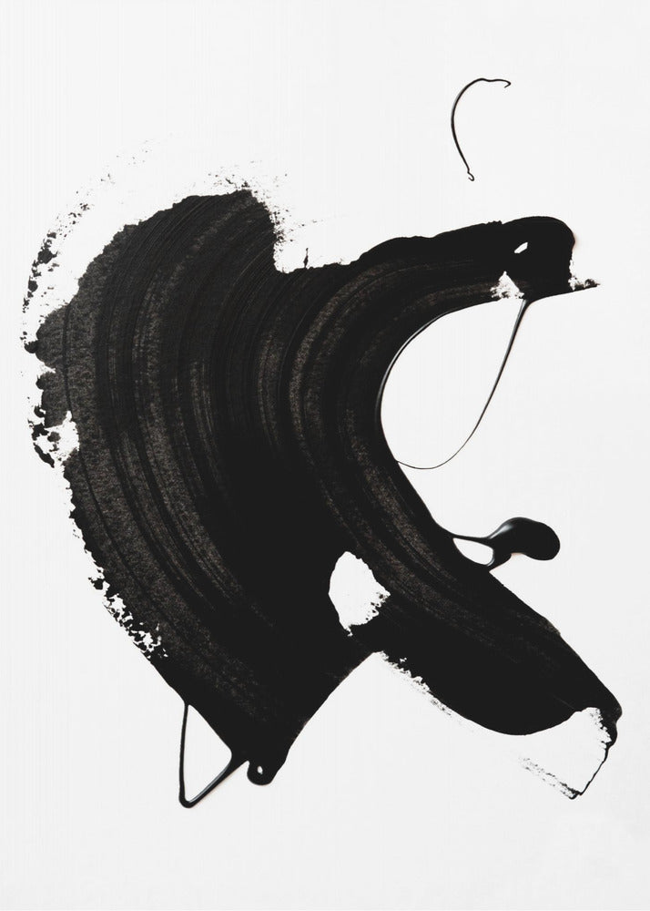 Black abstract Stroke | Poster