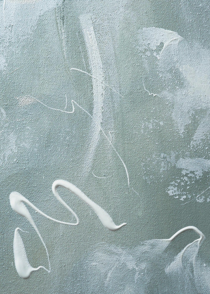 Green and White Acrylic | Poster