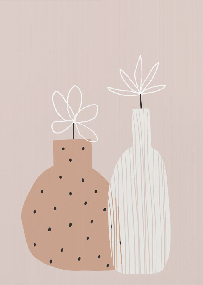Minimal Twin Vases | Poster