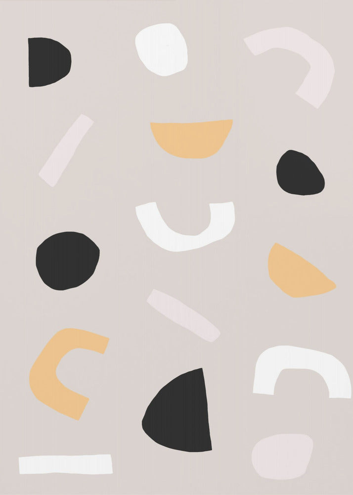 Geometric Shapes in Neutral Tones | Poster