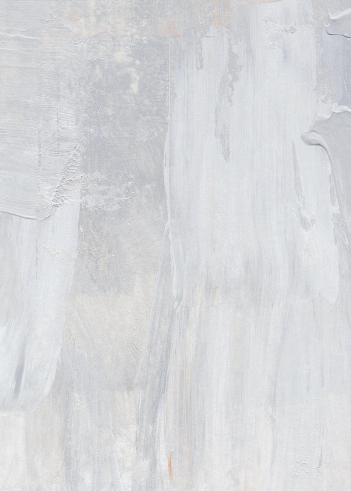 Soft Muted Gray Brushstrokes | Poster