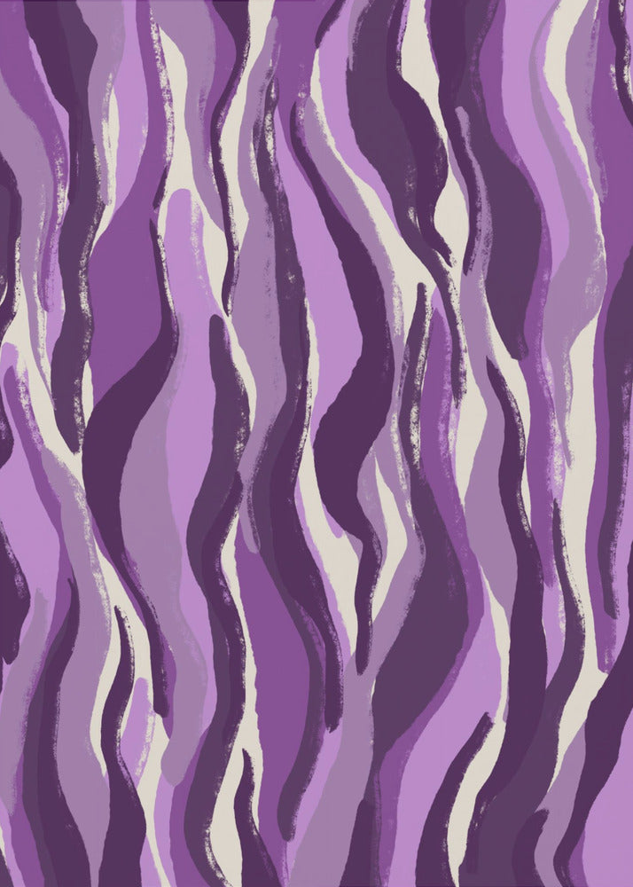 Purple Flame Waves | Canvas