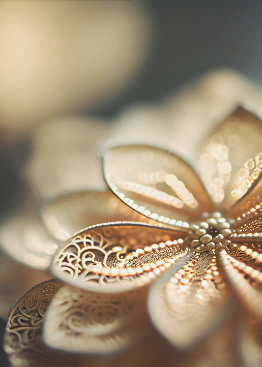 Golden Petal Glow | Canvas