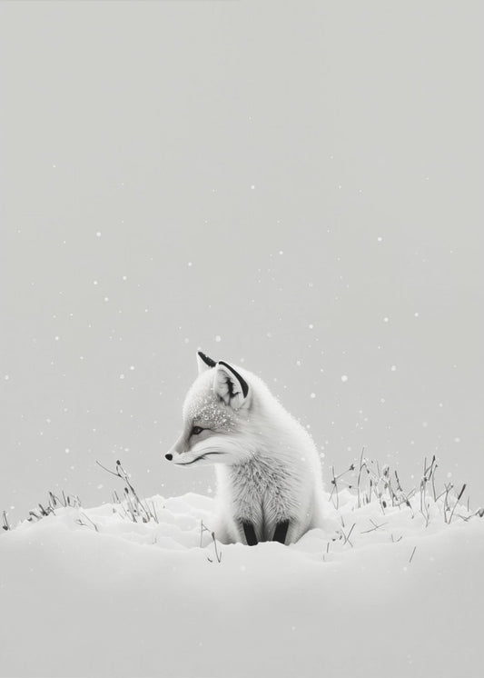 Winter Fox's Gaze | Canvas