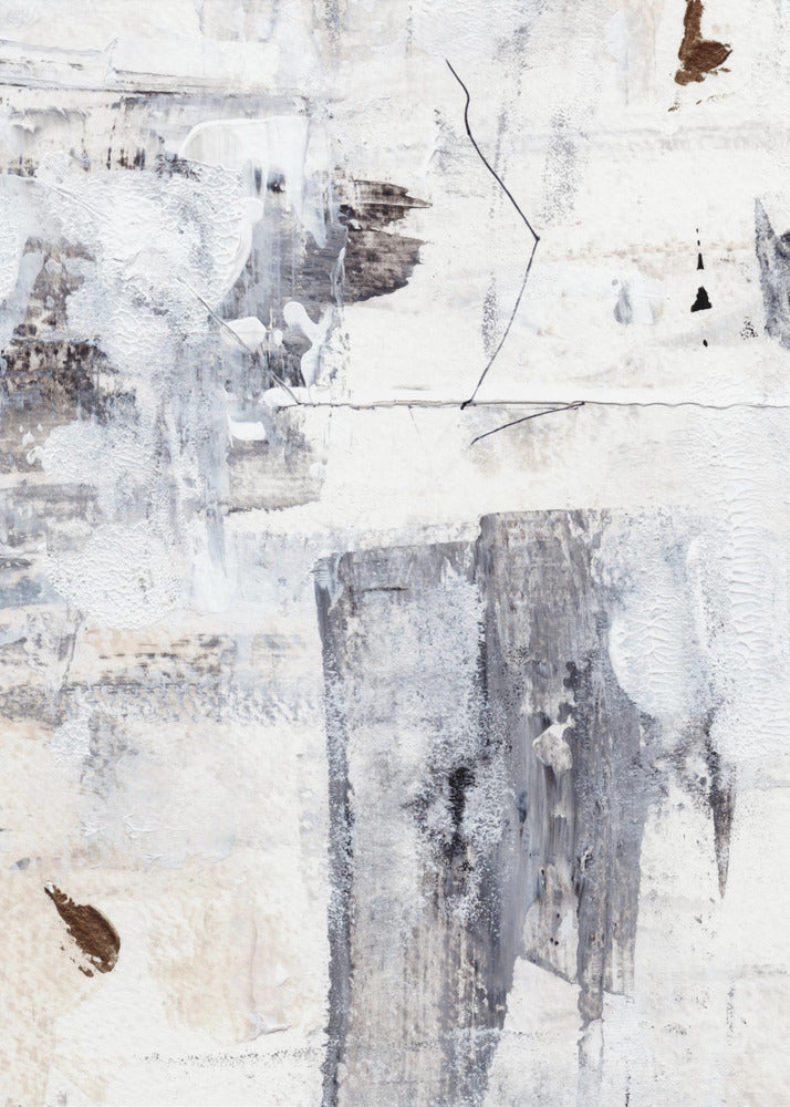 Abstract Painting With Layered Brushstrokes | Poster