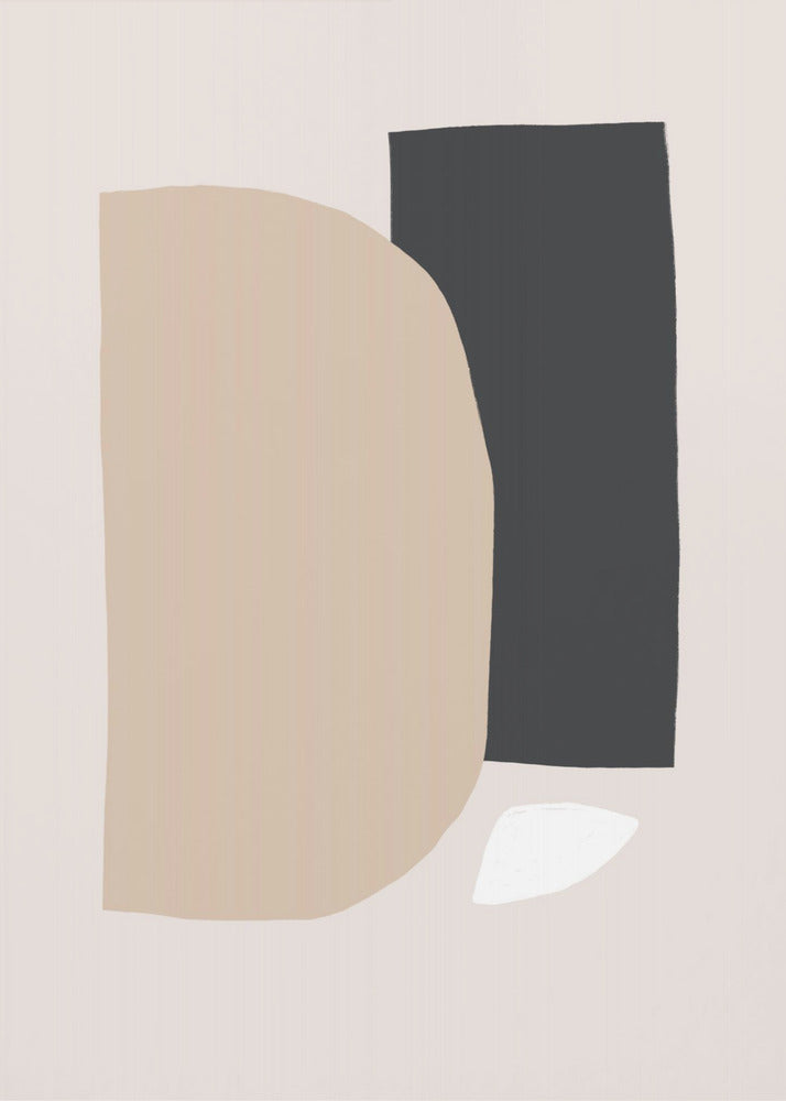 Geometric Shapes In Neutral Tones | Canvas
