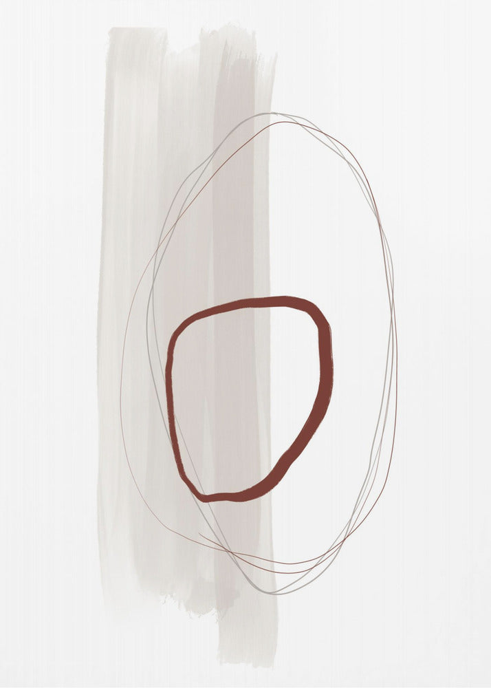 Overlapping Organic Shapes | Canvas