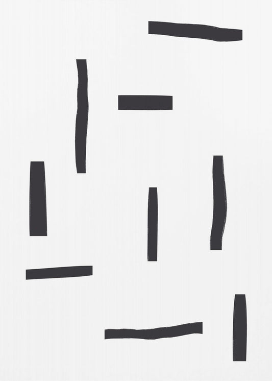 Black Lines On A White Background | Poster