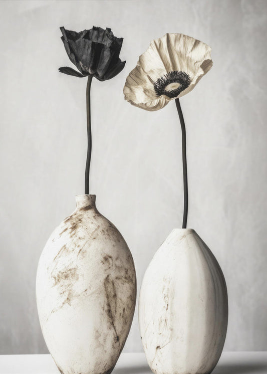 Contrasting Blooms | Poster