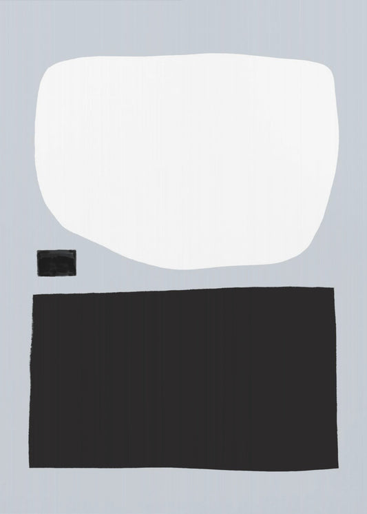 Geometric Shapes In Black And White | Poster