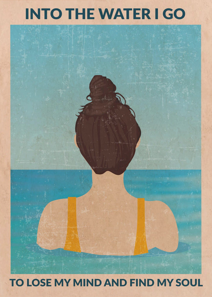 Into the Water (brunette) | Canvas
