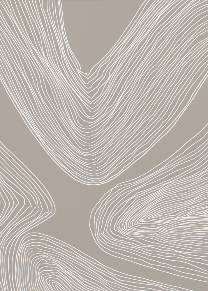 Flowing Contours Line Art | Poster