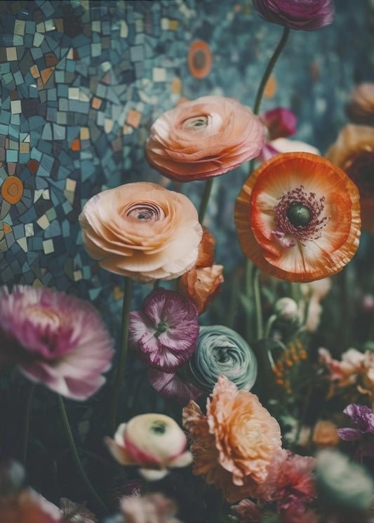 Mosaic Blooming | Poster