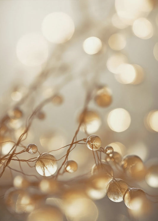 Golden Glow Drops | Poster