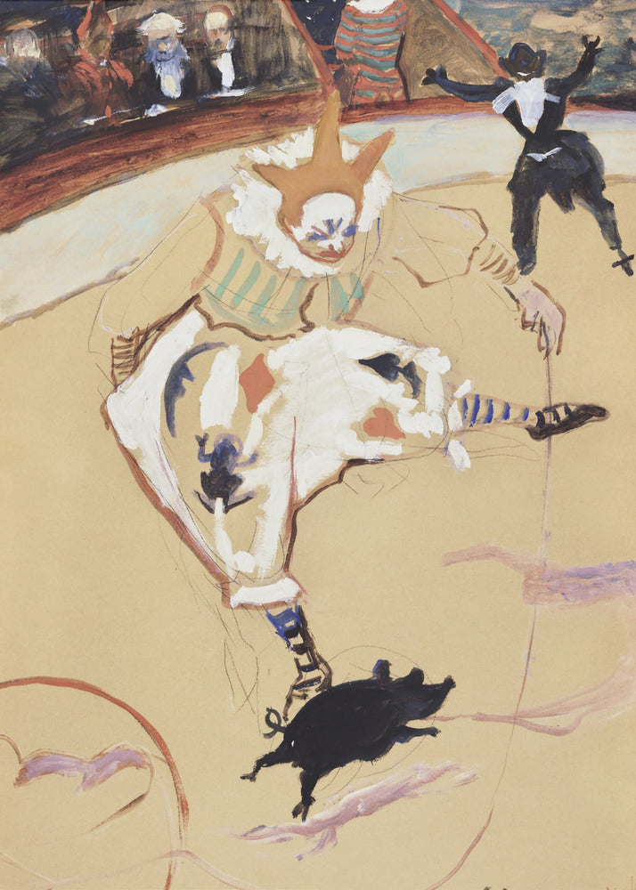 At the Circus Fernando Medrano With a Piglet (ca. 1889) | Canvas