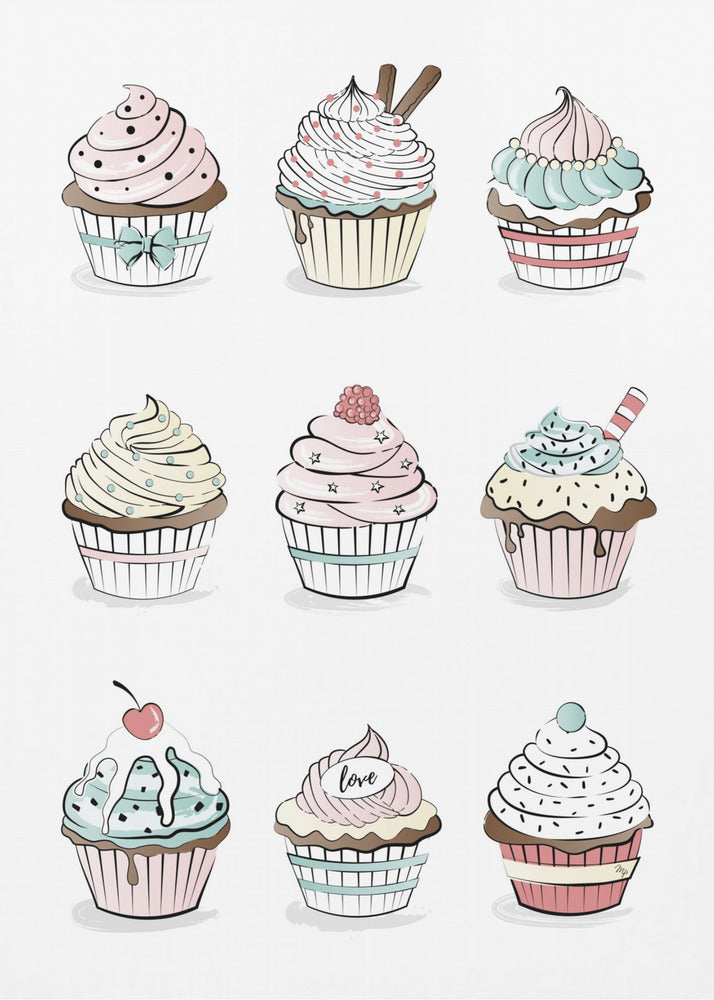 Sweet Cupcake Medley | Canvas