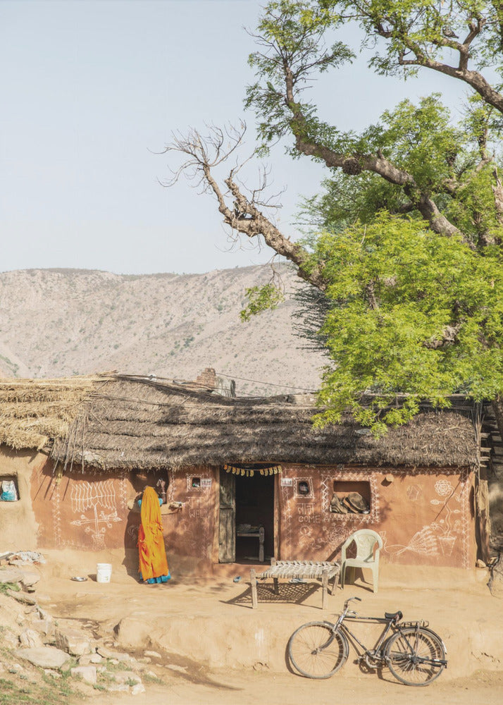 Rustic Indian Village Scene | Canvas