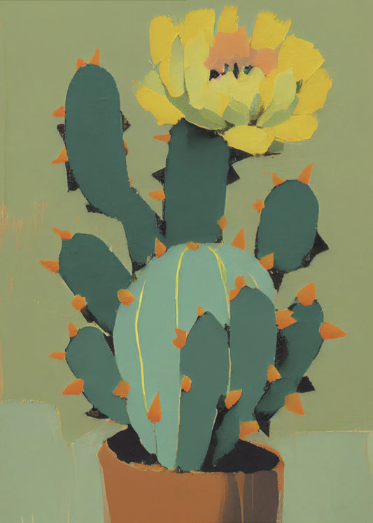 Blooming Cactus | Poster