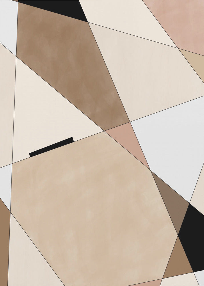 Geometric Beige art | Poster