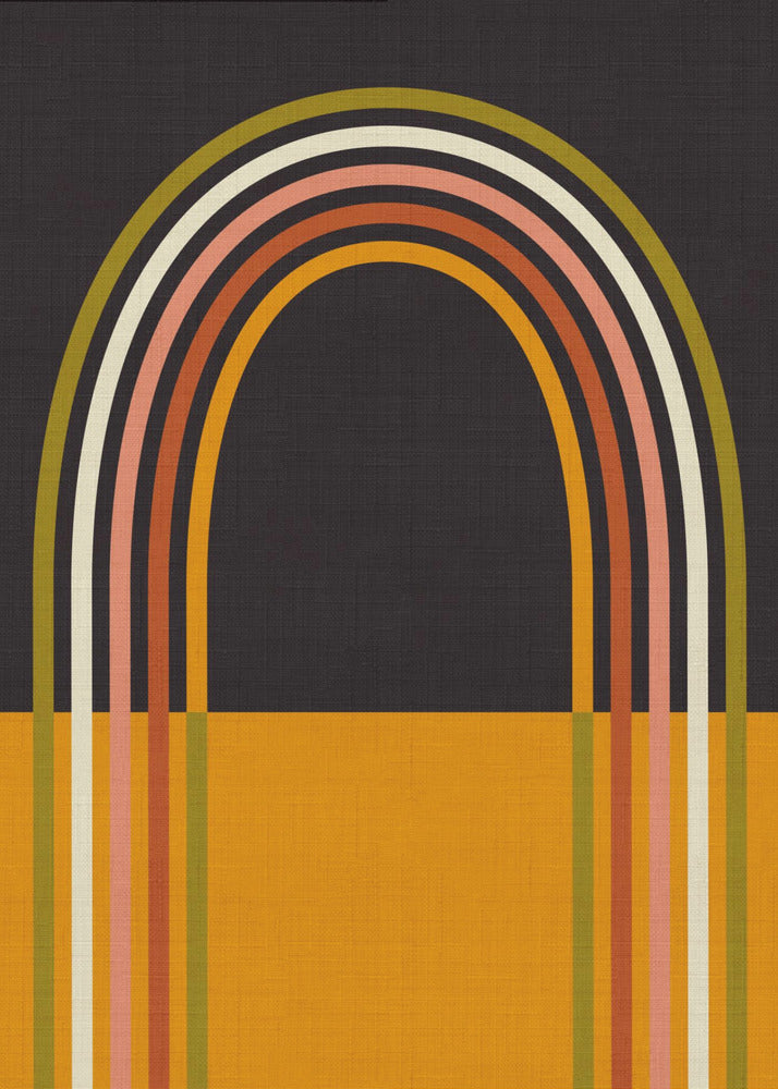 Geo Shapes Fall 21 Rainbow Arc | Poster