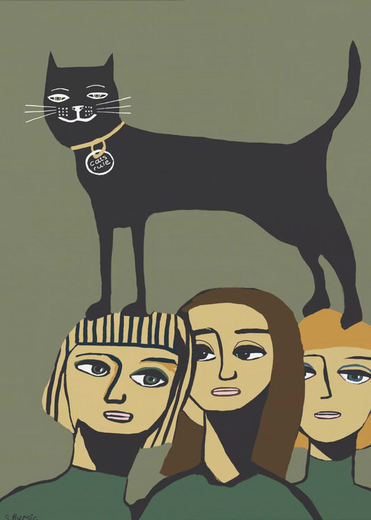 Black Cat Rules | Canvas