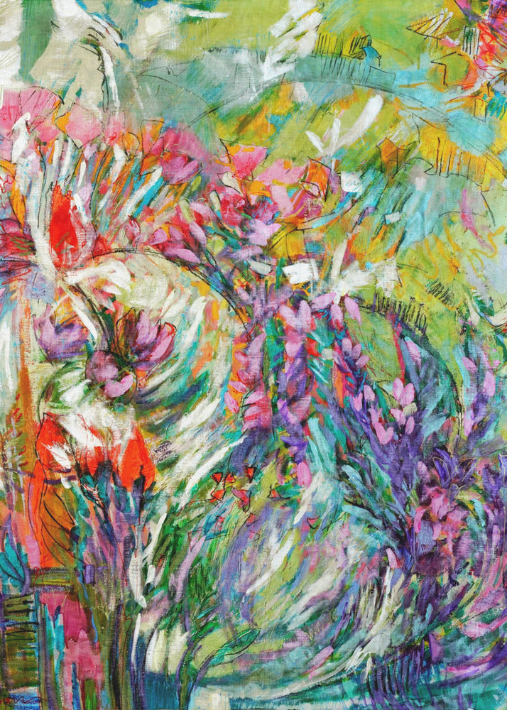 Pink Blossoms Abstract | Canvas