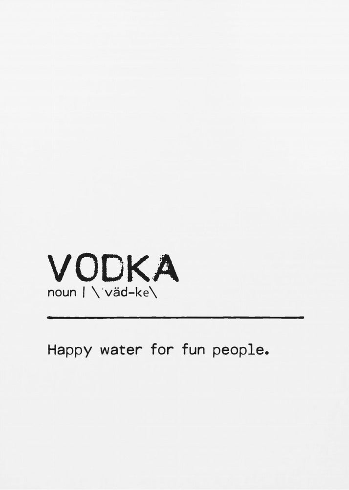 Quote Vodka Fun | Canvas