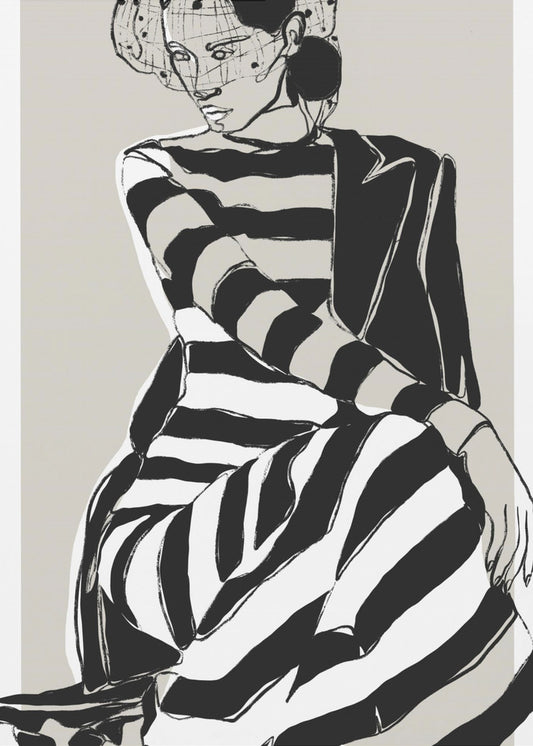 Striped Elegance | Poster