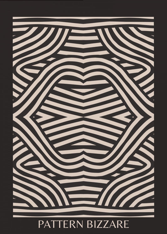Black Pattern Bizarre | Poster