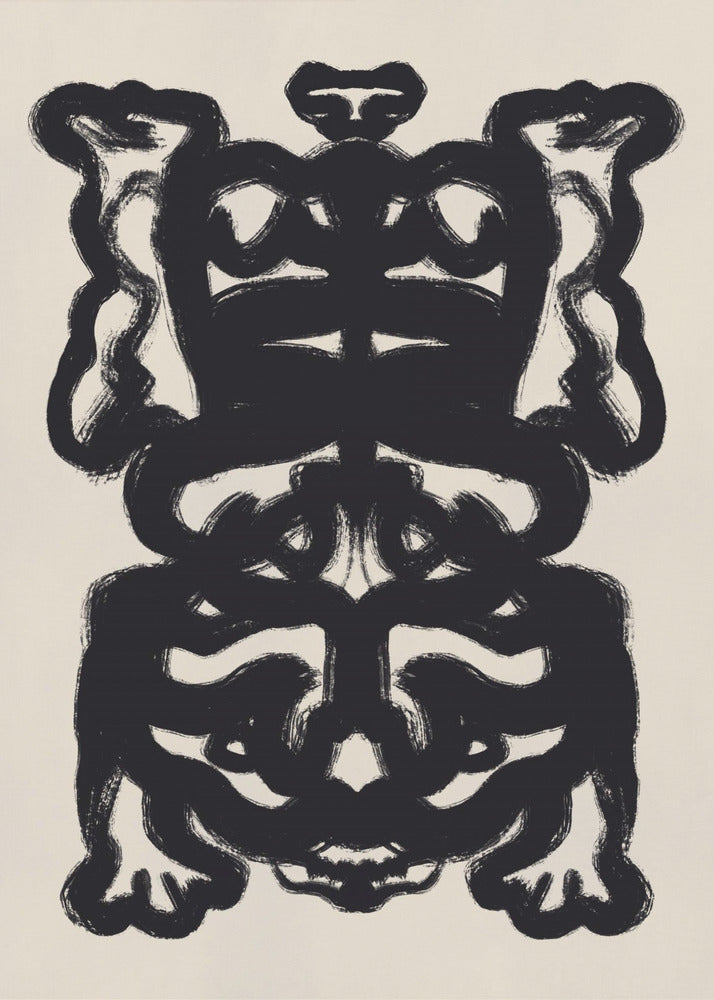 Symmetrical Black Pattern | Poster