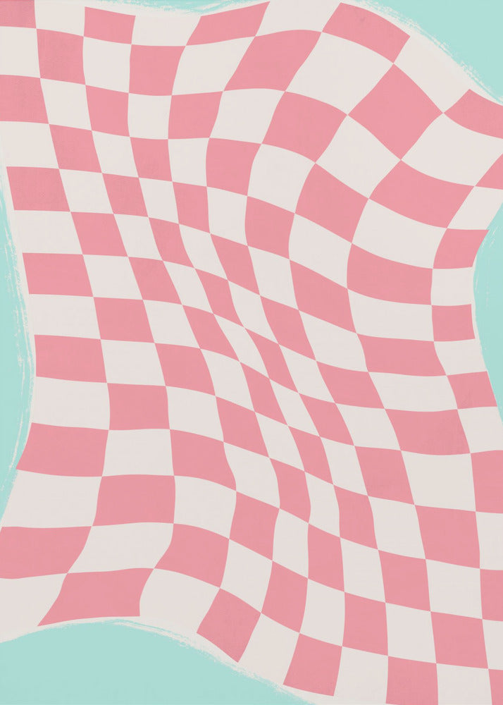 Rippled Checkered Wave | Canvas