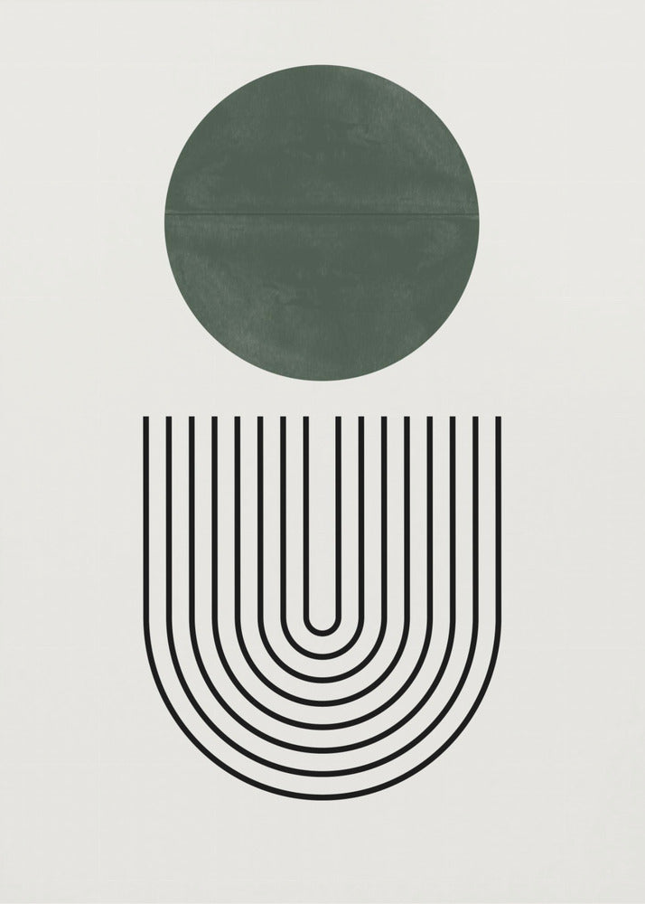 Circle and Lines | Canvas