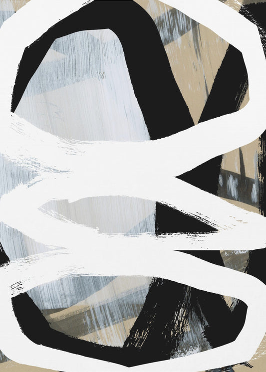 Bold Black On White No3 | Canvas