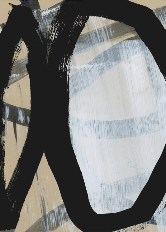 Bold Black On White No1 | Canvas