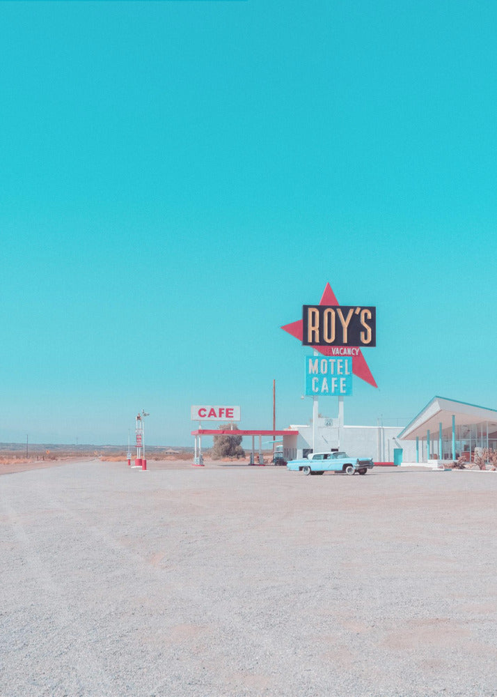 Roy's Motel Cafe Vintage Sign | Canvas