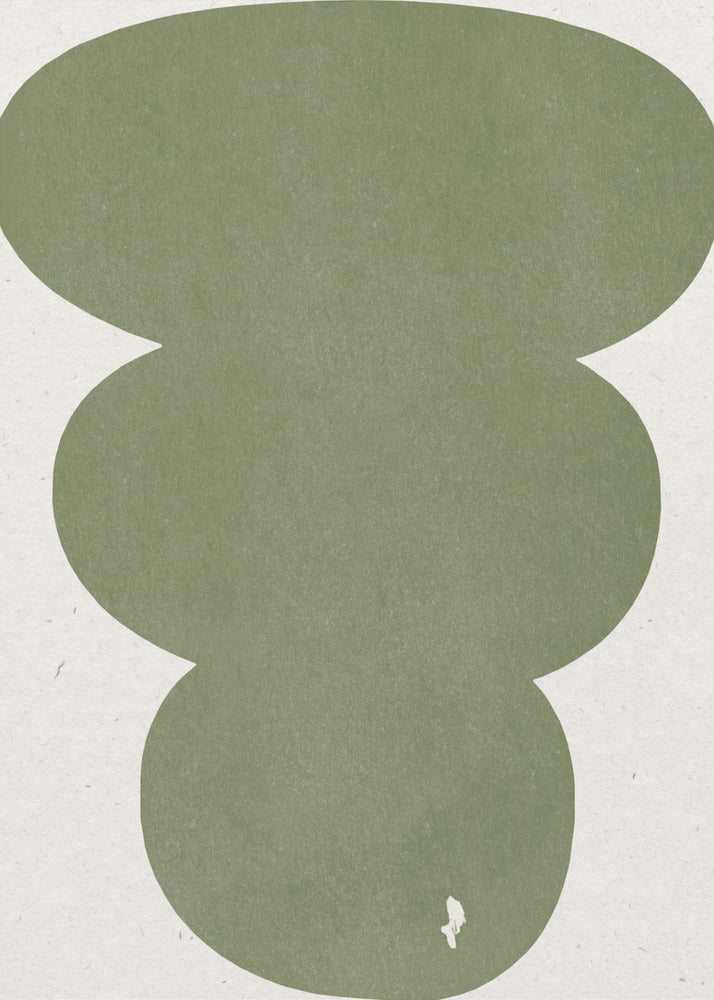 Greenery Simple Retro Shapes | Canvas