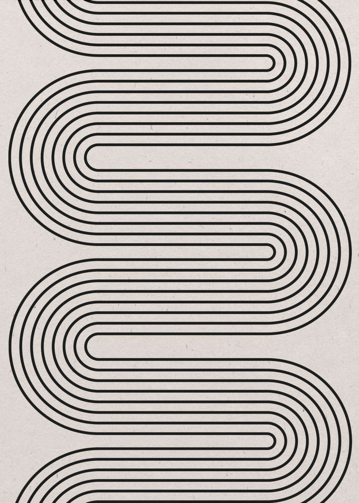 Curved Lines Symphony | Canvas