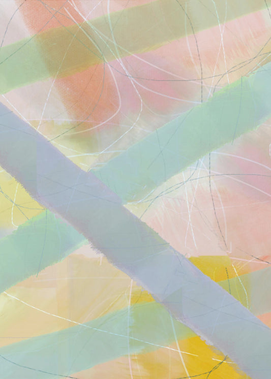 Soft Abstract Shapes 3 | Canvas