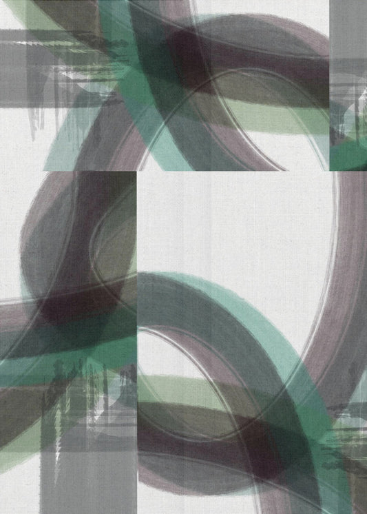 Green Curve 3 | Canvas